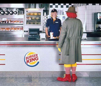 Ronald Mc Donald chez Burger King