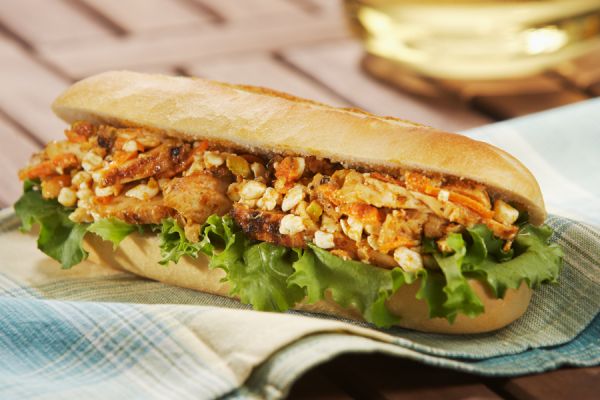 Sandwich poulet curry