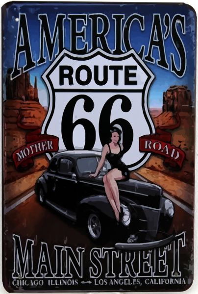 Plaque Route 66