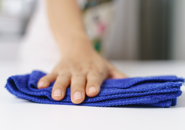 utilisation chiffons microfibre